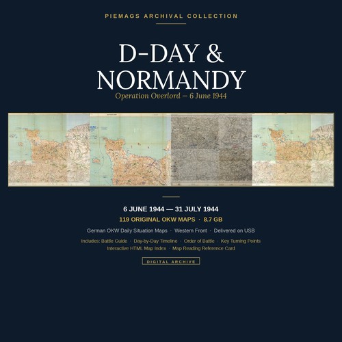 Ww2 german okw - maps, d-day
